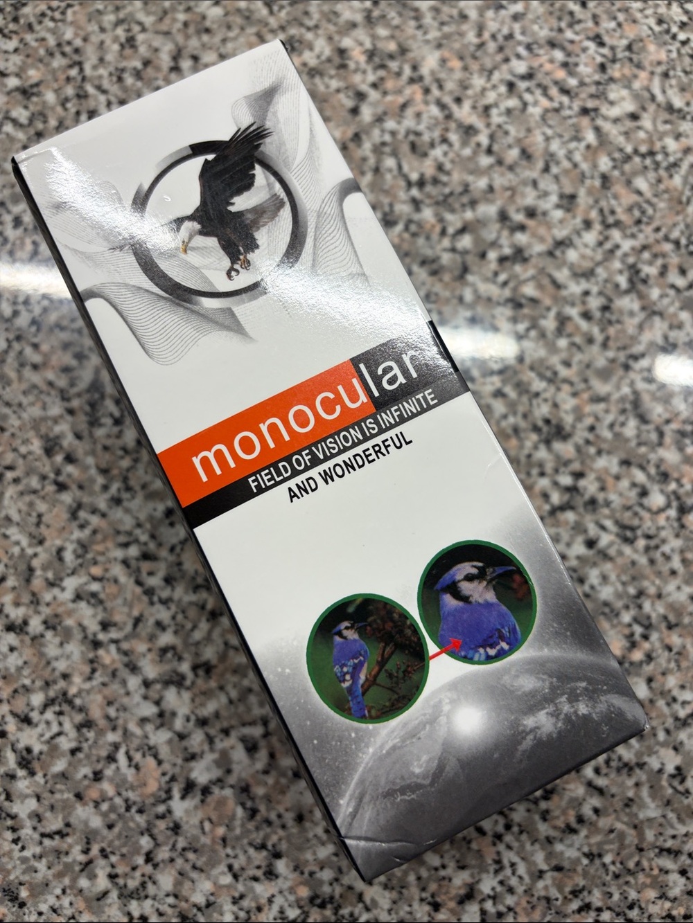 Monocular Compact Monocular Telescope - White/Black